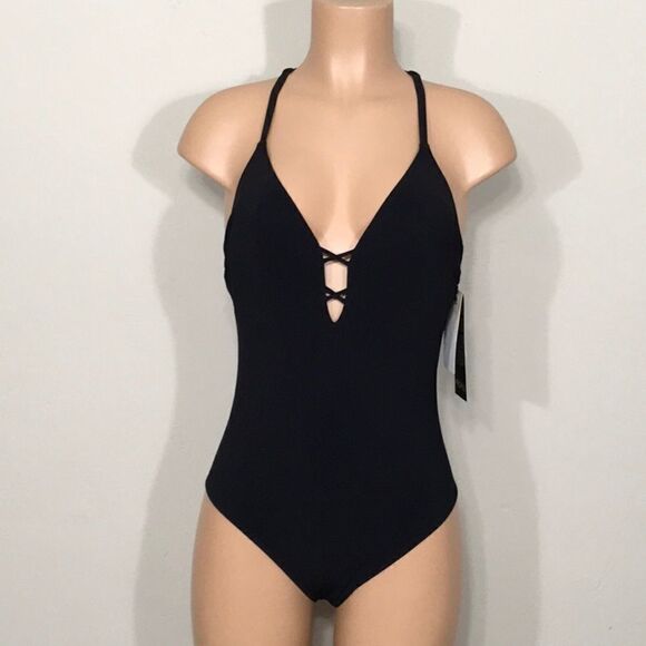 Gottex black strappy one piece. NWT - Picture 3 of 9
